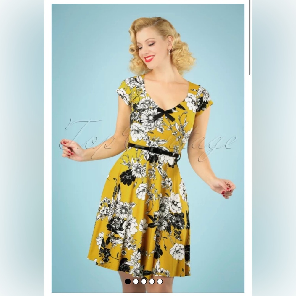 NWT Top Vintage 50’s Kylie Floral Swing Dress